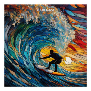 Póster Fantasy Cute STítulo Surfer