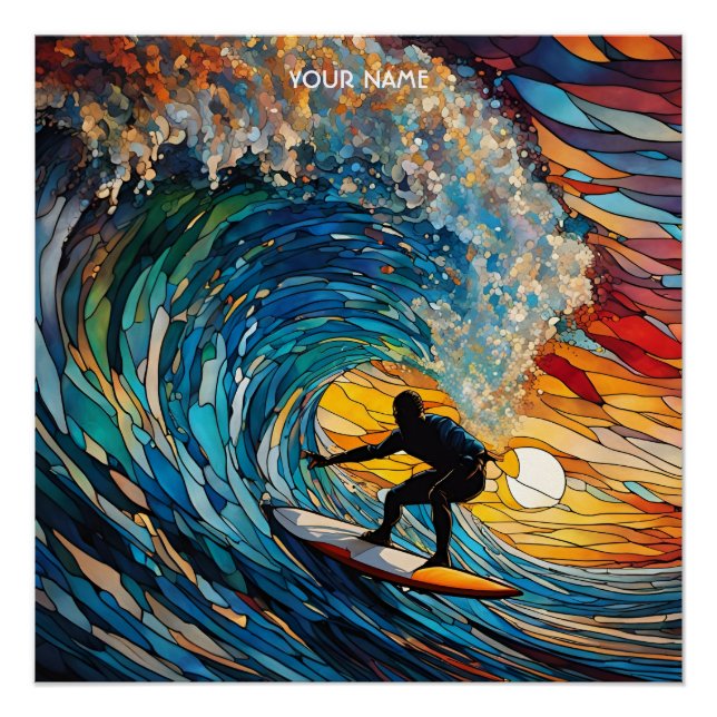 Póster Fantasy Cute STítulo Surfer (Frente)