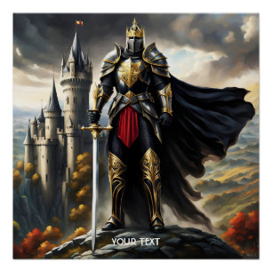Póster Fantasy Cute Vivid Glorid Knight King