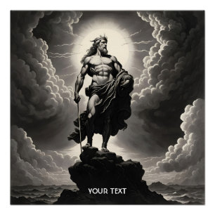 Póster Fantasy Cute Vivid Grego - Nuvens de Deus Grego