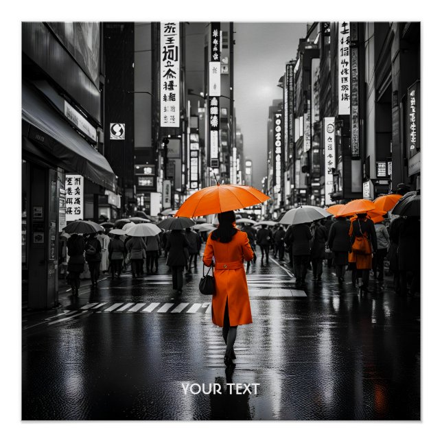 Póster Fantasy Cute Vivid Orange Casaco Tokyo (Frente)