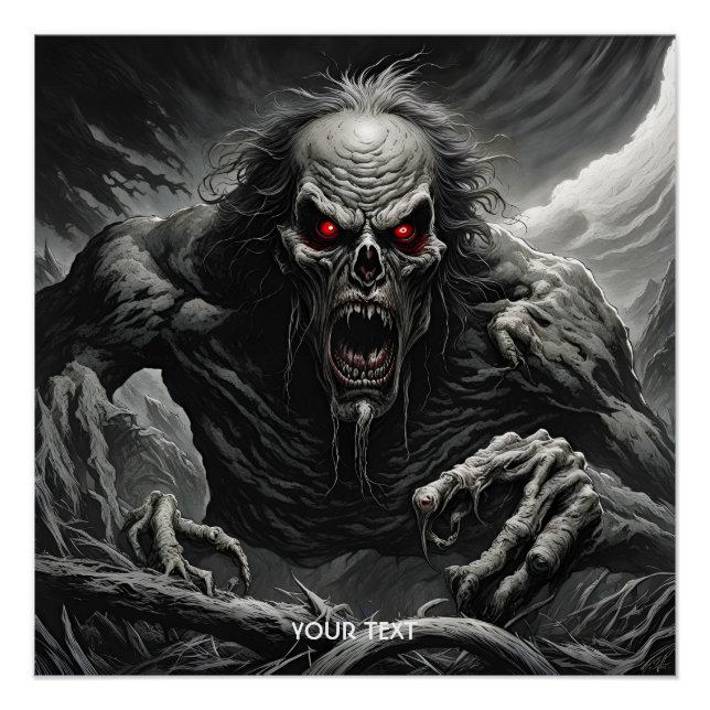 Póster Fantasy Cute Vivid Scary Horror Creatura (Frente)