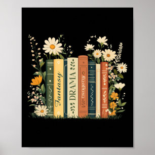 Poster Fantasy Drama Tragedy Book Floral Sutil Anti-trum