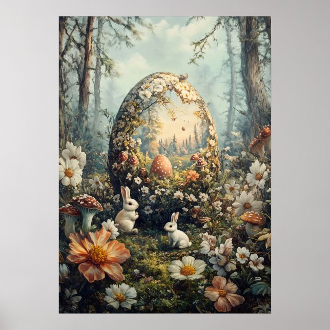 Poster Fantasy Easter Egin Forest Wall Art (Frente)