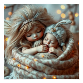 Póster Fantasy Fairy Made Baby Art