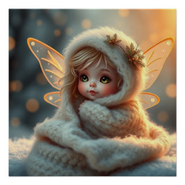 Póster Fantasy Fairy Made Baby Art