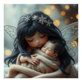 Póster Fantasy Fairy Made Baby Art