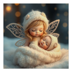 Póster Fantasy Fairy Made Baby Art