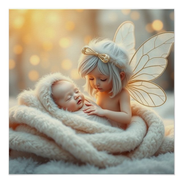 Póster Fantasy Fairy Made Baby Art (Frente)