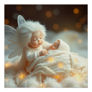 Póster Fantasy Fairy Made Baby Art