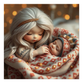 Póster Fantasy Fairy Made Baby Art