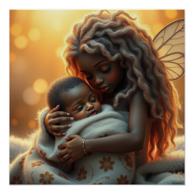 Póster Fantasy Fairy Made Baby Art (Frente)