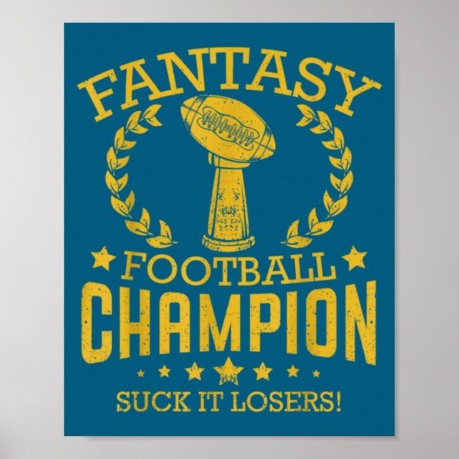 Poster Fantasy Football Funny Champ Chamon  (Frente)