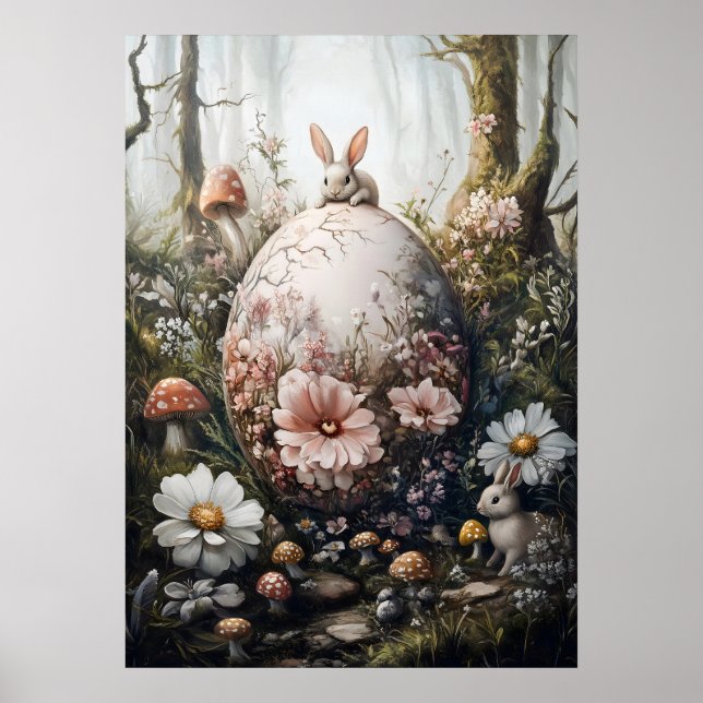 Poster Fantasy Forest Nature Giant Ovot Wall Art (Frente)