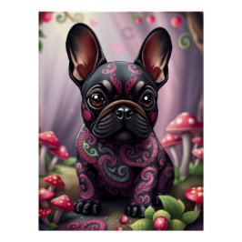 Póster Fantasy French Bulldog Puppy Art