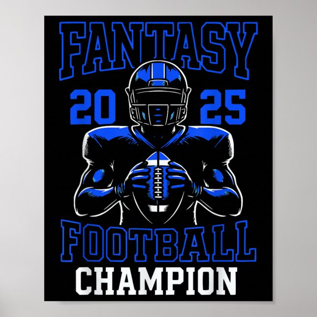 Poster Fantasy Futebol Champion 2025 (Frente)