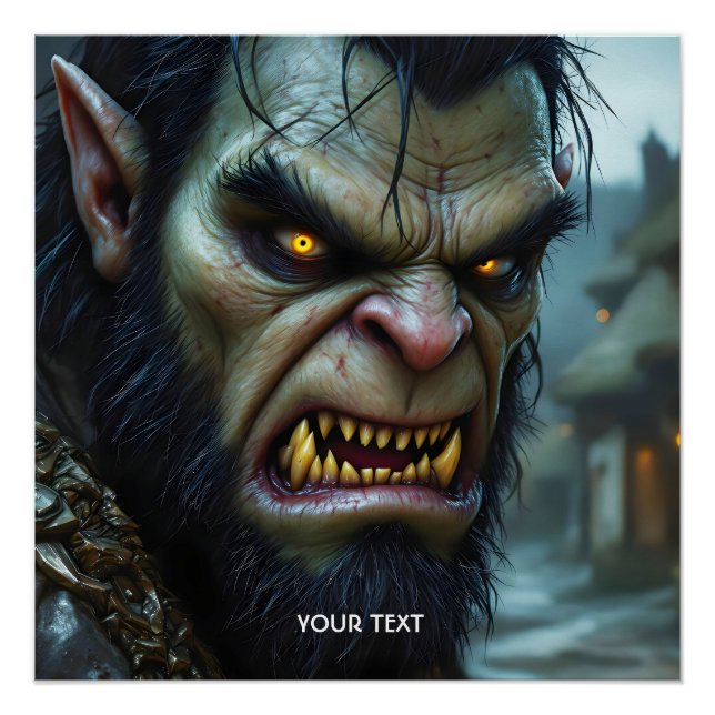 Póster Fantasy - Grande Guerreiro Forte (Frente)