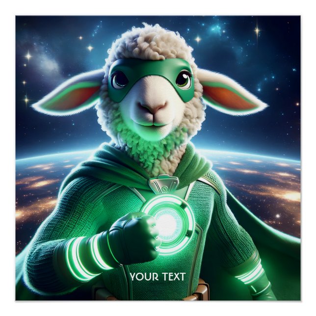 Póster Fantasy Green Super Lamb (Frente)