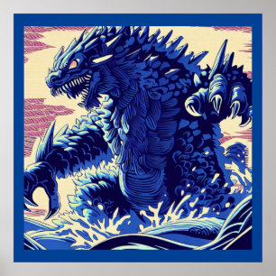 Poster Fantasy Kaiju Anime - Corte 2