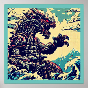 Poster Fantasy Kaiju Anime - Corte 4