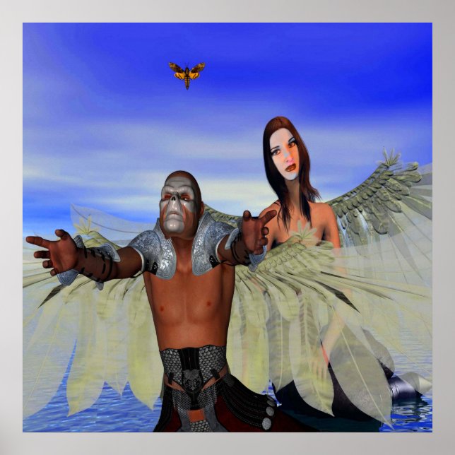 Póster Fantasy Moth Hunters (Frente)