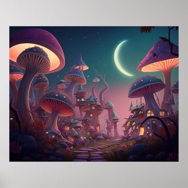 Poster Fantasy Mushroom (Frente)