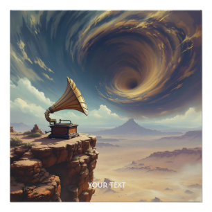 Póster Fantasy Música Bonita Do Deserto