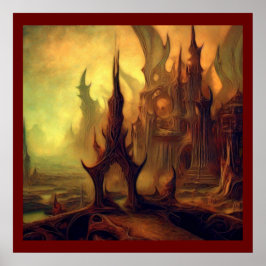 Poster Fantasy Painting 10 - Templo de Mau