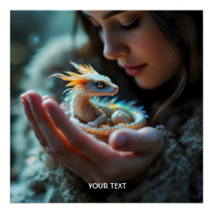 Póster Fantasy - Pequeno Dragão Bebê