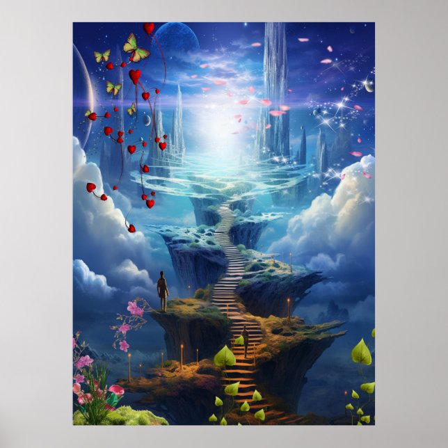 Poster Fantasy Realms of Magic Scenery designs (Frente)