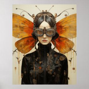 Poster Fantasy Scifi Insect Mulher