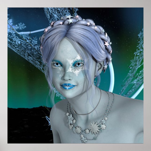 Póster Fantasy Snow Fairy (Frente)