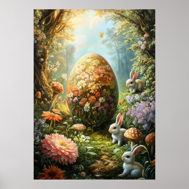 Poster Fantasy Surreal Magic Páscoa (Frente)