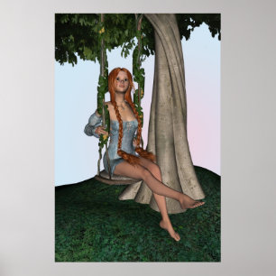 Póster Fantasy Swing