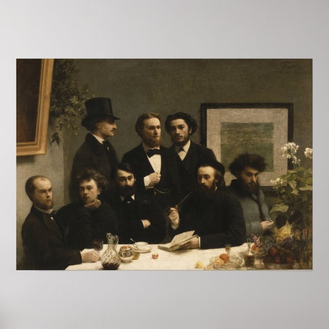 Poster Fantin-Latour - À Mesa (Frente)