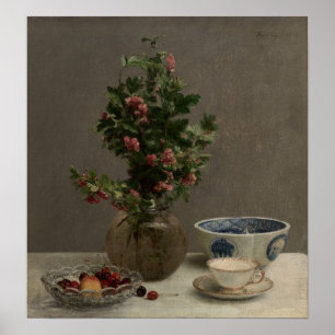 Poster Fantin-Latour - Bowl De Cerejas - Bowl Japonês