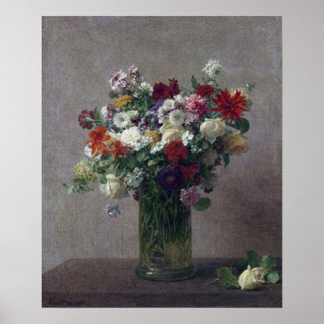 Poster Fantin-Latour - Flores Da Normandia (Frente)