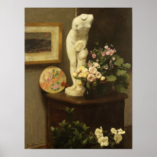 Poster Fantin-Latour - Flores E Objetos Diversos
