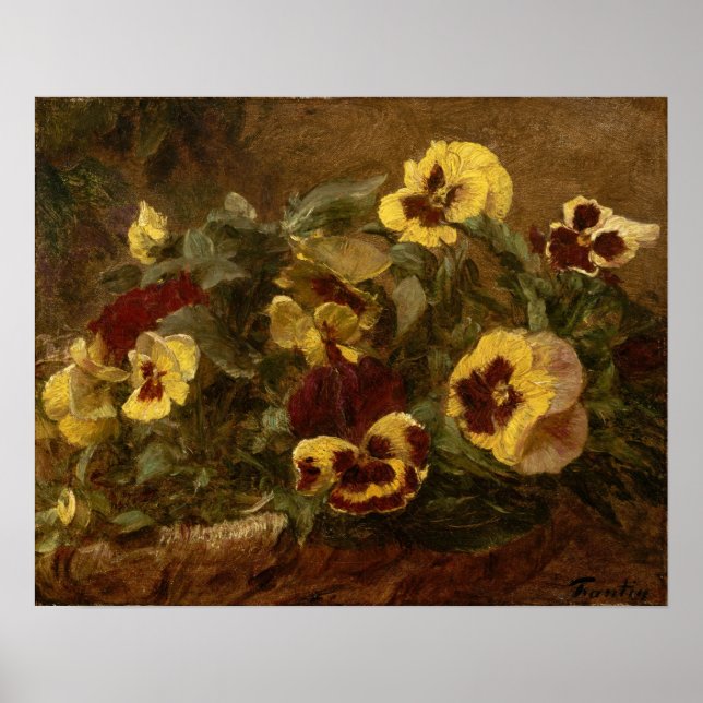 Poster Fantin-Latour - Pansies (Frente)