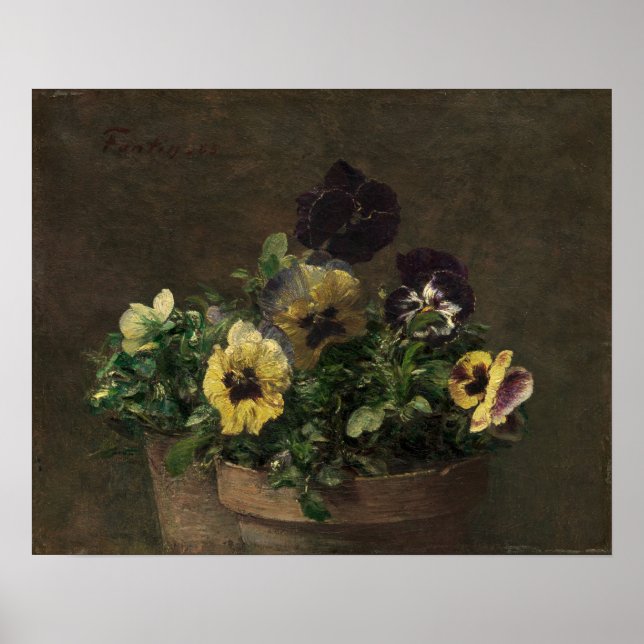 Poster Fantin-Latour - Pansies Potentes (Frente)