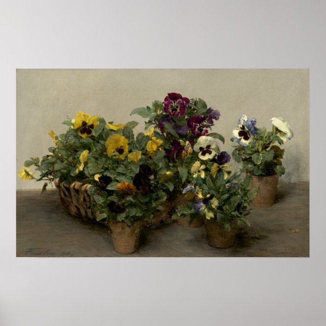 Poster Fantin-Latour - Pensamentos (Frente)