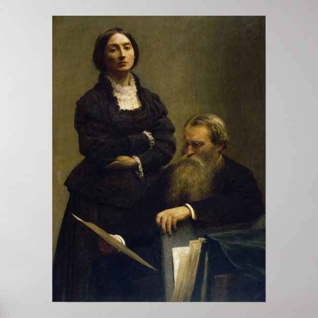 Poster Fantin-Latour - Retrato De E Sra. Edwards (Frente)