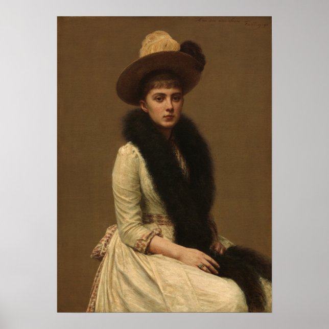 Poster Fantin-Latour - Retrato De Sonia (Frente)