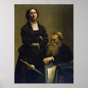 Poster Fantin-Latour - Retrato Do Sr. E Sra. Edwards