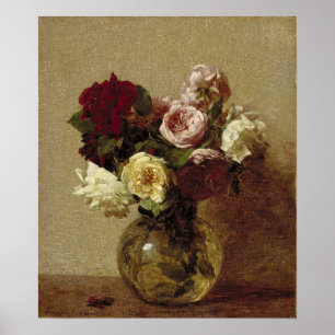 Poster Fantin-Latour - Rosas