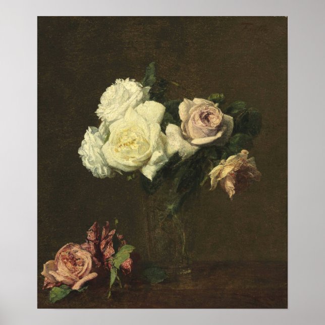 Poster Fantin-Latour - Rosas (Frente)