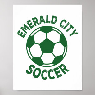 Poster Fardo de Futebol do Wizard Of Oz Cidade Esmeralda