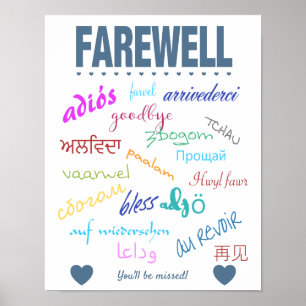 Poster Farewell Goodbye Party