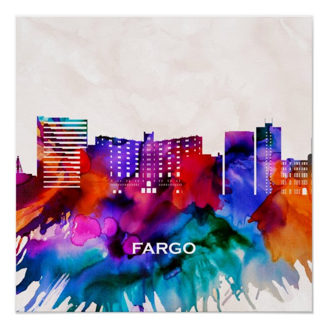 Póster Fargo Skyline (Frente)