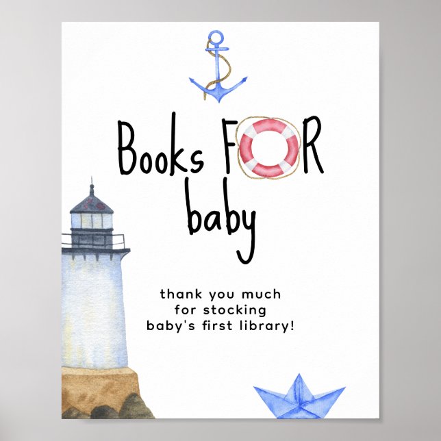 Poster Farinha de água do farol - Livros para bebê (Frente)